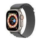 For Apple Watch 46mm / 49mm / 45mm / 44mm Kalebol Aline Nylon Loop Watch Band(Light Grey) - 1