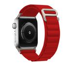 For Apple Watch 42mm / 41mm / 40mm / 38mm Kalebol Aline Nylon Loop Watch Band(Red) - 2