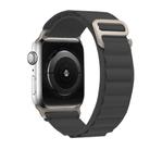 For Apple Watch 42mm / 41mm / 40mm / 38mm Kalebol Aline Nylon Loop Watch Band(Dark Grey) - 2