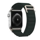 For Apple Watch 42mm / 41mm / 40mm / 38mm Kalebol Aline Nylon Loop Watch Band(Forest Green) - 2
