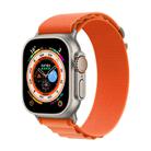For Apple Watch 42mm / 41mm / 40mm / 38mm Kalebol Aline Nylon Loop Watch Band(Orange) - 1