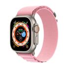 For Apple Watch 42mm / 41mm / 40mm / 38mm Kalebol Aline Nylon Loop Watch Band(Pink) - 1