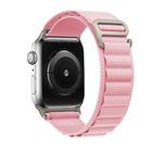For Apple Watch 42mm / 41mm / 40mm / 38mm Kalebol Aline Nylon Loop Watch Band(Pink) - 2