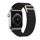 For Apple Watch 42mm / 41mm / 40mm / 38mm Kalebol Aline Nylon Loop Watch Band(Black) - 2