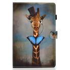 For Samsung Galaxy Tab S8 / Galaxy Tab S7 T870 Colored Drawing Horizontal Flip Leather Case with Holder & Card Slots & Pen Slot & Sleep / Wake-up Function(Deer Head) - 2