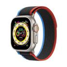 For Apple Watch 42mm / 41mm / 40mm / 38mm Kalebol Wild Track Loop Nylon Watch Band(Blue+Black) - 1