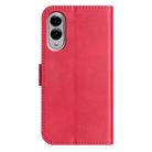 For Samsung Galaxy S25 Edge 5G Dual-Folded S-shape Leather Phone Case(Rose Red) - 3