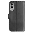 For Samsung Galaxy S25 Edge 5G Dual-Folded S-shape Leather Phone Case(Black) - 3
