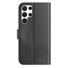 For Samsung Galaxy S22 Ultra 5G Dual-Folded S-shape Leather Phone Case(Black) - 3