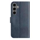 For Samsung Galaxy S24 FE 5G Dual-Folded S-shape Leather Phone Case(Navy Blue) - 3