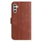 For Samsung Galaxy S23 FE 5G Dual-Folded S-shape Leather Phone Case(Coffee) - 3