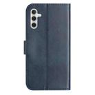 For Samsung Galaxy S23 FE 5G Dual-Folded S-shape Leather Phone Case(Navy Blue) - 3