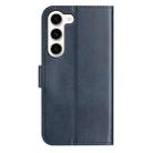 For Samsung Galaxy S23 5G Dual-Folded S-shape Leather Phone Case(Navy Blue) - 3