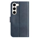 For Samsung Galaxy S23+ 5G Dual-Folded S-shape Leather Phone Case(Navy Blue) - 3