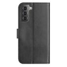 For Samsung Galaxy S21 FE 5G Dual-Folded S-shape Leather Phone Case(Black) - 3