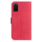 For Samsung Galaxy S20+ Dual-Folded S-shape Leather Phone Case(Rose Red) - 3