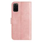 For Samsung Galaxy S20+ Dual-Folded S-shape Leather Phone Case(Rose Gold) - 3