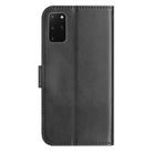 For Samsung Galaxy S20+ Dual-Folded S-shape Leather Phone Case(Black) - 3