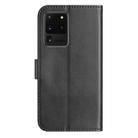 For Samsung Galaxy S20 Ultra Dual-Folded S-shape Leather Phone Case(Black) - 3