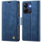 For Xiaomi Poco C65 4G AutSpace A11 Side Buckle MagSafe Magnetic RFID Phone Leather Case(Blue) - 1