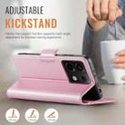 For Xiaomi Poco X6 5G AutSpace A11 Side Buckle MagSafe Magnetic RFID Phone Leather Case(Rose Gold) - 3