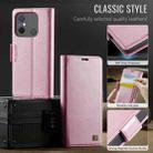 For Redmi 11A / 12C AutSpace A11 Side Buckle MagSafe Magnetic RFID Phone Leather Case(Rose Gold) - 2