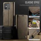 For Redmi 11A / 12C AutSpace A11 Side Buckle MagSafe Magnetic RFID Phone Leather Case(Coffee) - 2