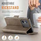 For Redmi 11A / 12C AutSpace A11 Side Buckle MagSafe Magnetic RFID Phone Leather Case(Coffee) - 3