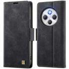 For Redmi 14C 5G AutSpace A11 Side Buckle MagSafe Magnetic RFID Phone Leather Case(Black) - 1
