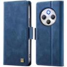 For Redmi 14C 5G AutSpace A11 Side Buckle MagSafe Magnetic RFID Phone Leather Case(Blue) - 1