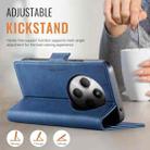 For Redmi 14C 5G AutSpace A11 Side Buckle MagSafe Magnetic RFID Phone Leather Case(Blue) - 3