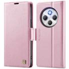 For Redmi 14C 5G AutSpace A11 Side Buckle MagSafe Magnetic RFID Phone Leather Case(Rose Gold) - 1