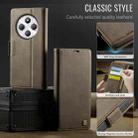 For Redmi 14C 5G AutSpace A11 Side Buckle MagSafe Magnetic RFID Phone Leather Case(Coffee) - 2
