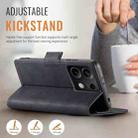 For Redmi Note 13 5G AutSpace A11 Side Buckle MagSafe Magnetic RFID Phone Leather Case(Black) - 3