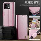 For Redmi Note 13 5G AutSpace A11 Side Buckle MagSafe Magnetic RFID Phone Leather Case(Rose Gold) - 2