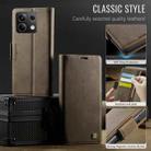 For Redmi Note 13 5G AutSpace A11 Side Buckle MagSafe Magnetic RFID Phone Leather Case(Coffee) - 2