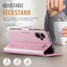 For Redmi Note 13 Pro+ 5G AutSpace A11 Side Buckle MagSafe Magnetic RFID Phone Leather Case(Rose Gold) - 3