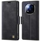For Redmi Note 14 Pro 5G AutSpace A11 Side Buckle MagSafe Magnetic RFID Phone Leather Case(Black) - 1