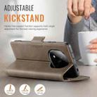 For Redmi Note 14 Pro 5G AutSpace A11 Side Buckle MagSafe Magnetic RFID Phone Leather Case(Coffee) - 3