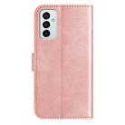 For Samsung Galaxy M52 Dual-Folded S-shape Leather Phone Case(Rose Gold) - 3