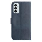 For Samsung Galaxy M52 Dual-Folded S-shape Leather Phone Case(Navy Blue) - 3