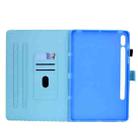 For Samsung Galaxy Tab S8 / Galaxy Tab S7 T870 Colored Drawing Stitching Horizontal Flip Leather Case with Holder & Card Slots & Sleep / Wake-up Function(Lamp Bulb) - 5