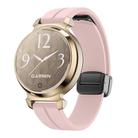 For Garmin Lily 2 14mm Kalebol Magnetic Buckle Silicone Strap(Pink) - 1