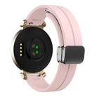 For Garmin Lily 2 14mm Kalebol Magnetic Buckle Silicone Strap(Pink) - 2