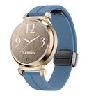 For Garmin Lily 2 14mm Kalebol Magnetic Buckle Silicone Strap(Blue) - 1