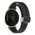 For Garmin Lily 2 14mm Kalebol Magnetic Buckle Silicone Strap(Black) - 2