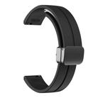 For Garmin Lily 2 14mm Kalebol Magnetic Buckle Silicone Strap(Black) - 3