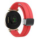 For Garmin Lily 2 14mm Kalebol Magnetic Buckle Silicone Strap(Red) - 2