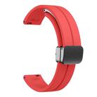 For Garmin Lily 2 14mm Kalebol Magnetic Buckle Silicone Strap(Red) - 3