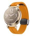 For Garmin Lily 2 14mm Kalebol Magnetic Buckle Silicone Strap(Yellow) - 1